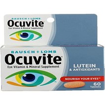 루테인Bausch & Lomb Ocuvite Eye Vitamin & Mineral Lutein 60정, 1개