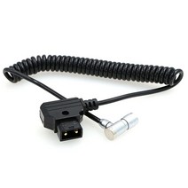 ZBLZGP PORTKEYS LH5P LH5H 모니터용 D-tap to 5핀 항공 암 플러그 전원 케이블 (직각 5핀), Right Angle 5 Pin Coiled