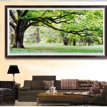 초록초록 수목원 상쾌한 풍경 보석십자수 대형 비즈 전체수 DIY 만들기 세트, 180X70CM