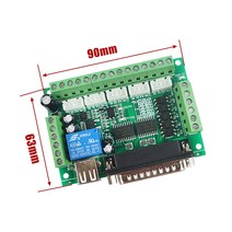 CNC h3 밀링 머신 스테퍼 모터 드라이버 브레이크 아웃 인터페이스 보드 용 5 축 제어 라우터 컨트롤러, 한개옵션0