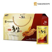 대웅생명과학 고려 6년근 홍삼 농축액 진액 즙 음료 영지 선물세트 30포 사포닌 엑기스 진세노이드 면역력 피로회복 혈관건강 영양제 남녀노소 어린이 부모님 청소년 정성을다해만들어낸 우수한품질의인삼 건강즙 구정 설 추석 병문안 품격있는선물, 70ml
