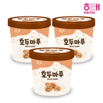 해태 호두마루/녹차마루/체리마루 파인트 3개 컵 아이스크림, 660ml