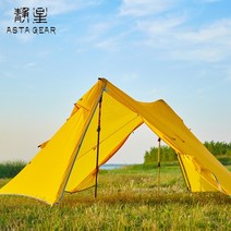 원터치 텐트 몽골텐트 차광막 캐노피 낚시 asta gear rainstorm 2 ultralight 피라미드 텐트 trekking pole tent two people 캠핑, 발자국