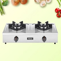 린나이업소용 가스레인지 2구 가스렌지 영업용 RSB-275S 스텐레스, LPG통가스