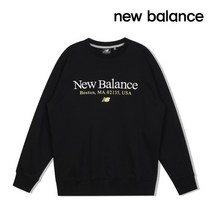 뉴발란스 뉴발란스 맨투맨 뉴레터링 블랙 NBNCCB2013-19