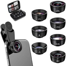 카메라렌즈 호환 mm+아랑 캐논 50mm1.8 24-70 rf 24-105 100mm 매크로 렌즈 카메라 폰 렌즈 4K HD 슈퍼 매, 03 10 in 1 lens set