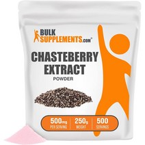 벌크서플먼트 BulkSupplements Chasteberry 여성 체스트베리 추출물 바이텍스 250g, 1팩