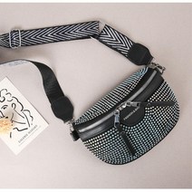 중년여성패션가방 큐빅스터드 크로스백 핸드폰지갑 캐주얼 여행보조 선물 직장인엄마