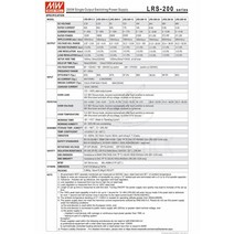 MEAN WELL 비 PFC LRS 시리즈 단일 출력 스위칭 전원 공급 장치 SMT LRS-200W-12 15 24/3.3 36/4.2 48 5V, 02 4.2V_01 200w
