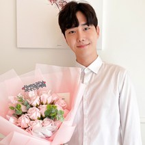 비누꽃 장미 꽃다발 기념일 선물 입학 졸업 생일 선물, 10송이, 08. 꽃길