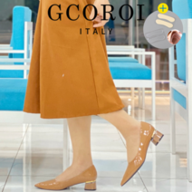 발이 전혀 안아픈 구두 GCOROI 보르테일 4cm 뾰족코 펌프스 구두 꼬로이