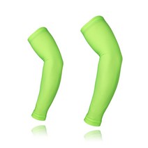 ARSUXEO Arm Sleeves Compression Arm Warmer Ciclismo Cycling Arm Sleeve Sun UV Protection Armwarmer f, L, 녹색의