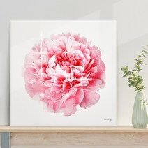 [인메이블] 보석 모란 꽃그림 스와로브스키 핸드메이드 풍수 신혼집 인테리어 그림 액자 개업 집들이선물, 01.보석핑크피오니, 중형 50x50x2cm