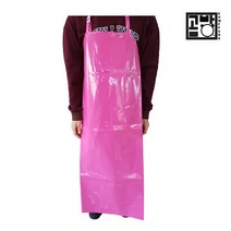 핑크 코팅앞치마 방수용앞치마 세차앞치마 낚시앞치마 원피스앞치마 앞치마, 1개, 소