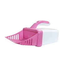 위드 고양이 3 in 1 화장실 배변처리 모래삽 + 배변통 리필봉투 CA83, 핑크