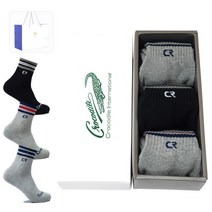크로커다일 남성이중쿠션양말 3족선물세트 CR1007