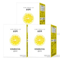 슬림톡 콤부차 레몬 유산균, 5g, 15포, 3박스
