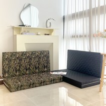 엔젤홈스 4단 접이식매트리스 알러지케어 바닥매트 토퍼 차박, 그레이(마이크로화이바)