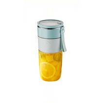 착즙기 전기 Juicer 컵 미니 휴대용 블렌더 과일 믹서 추출기 다기능 주스 메이커 기계, [02] 하늘색