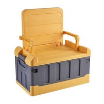 캠핑폴딩박스와 등받이가 내장되어 의자 겸 수납 가능, 체어형-65L