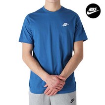 나이키 NSW 클럽 남자 여성 반팔티셔츠 마리나블루 AR4997-407