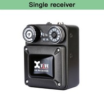 1인방송 라이브장비 XVIVE U4 인이어 모니터 무선 시스템 30m 범위 송신기 및 수신기 라이브 쇼용, 02 Single Receiver