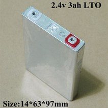 헬퍼솔 5pcs 리튬 티탄산 배터리 2.4V 3AH LTO bateria DIY 12V 24V 48V 모터 2.5L 1.8L 세단 자동차 전자 자전거