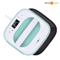 HTV론트 이지 열 프레스 25.4cm x 25.4cm HTVRONT Easy Heat Press 세라믹가열판 온도시간압력표시기능 티셔츠 가방 신발 승화전사열전사 넓은 히팅플레이트, 라이트 그린