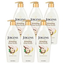 Jergens 베이스 오일 주입 시어 버터 476.3g16.5온스 3개 팩 USA 미국, 16.80 Fl Oz (Pack of 6)