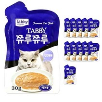 태비토퍼 쮸르쮸르헤어볼고양이파우치 30g간식, 48개
