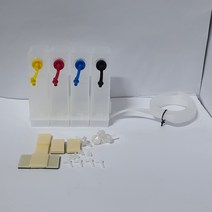 정압 레이 무한잉크 공급기 총340ml 수납가능 잉크통 호스 고정클립 패킹 L자 밸브 고정클립 부품