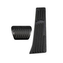 오르간페달 자동차 튜닝 페달 BMW IX IX5 용 알루미늄 풋페달 액셀러레이터 가스 연료 브레이크 레스트 패드 매트 커버 액세서리, AT Black