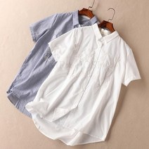 kirahosi 여자 직장인 차이나카라 셔츠 블라우스 + 스마트 스트랩 증정 BLjr537