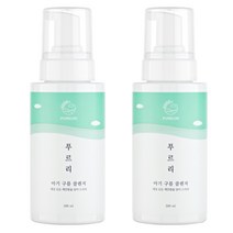 코리아나 푸르리 버블 저자극 바디워시 피부 장벽 강화 건조 판테놀 세라마이드 알란토인 보습 진정 유아 태열 땀띠 케어 어른 추천 베이비 아기 바디 얼굴 클렌저, 300ml, 2개