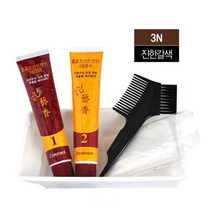 자연주의 한방추출물 헤어 염색약 3N 진한갈색, 1, 본상품선택