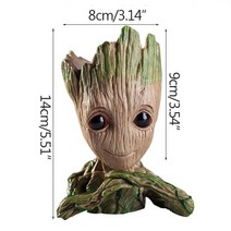 flower pot multifunction home children 39s toy 펜 케이스 장식 보관 공예품 groot flower pot pot garden planter f, 2