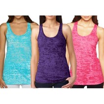 반려용품 Epic MMA Gear 피트니스 탱크 탑 운동 탱크 레이서백 3개 번들 라이트 블루/퍼플/핑크 Mediu, Medium, one option