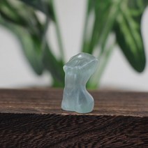 여성 바디 모델 동상 홈 장식 치유 크리스탈 조각 보석 흉상 입상 레이키 로즈 쿼츠 여신 선물, Fluorite