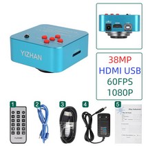 주사전자현미경 비파괴 수질 검사 오염도측정기 HDMI 디지털 비디오 카메라 산업용 LAB 전화 PCB 납땜 수리용 USB VGA 48MP 38MP 13MP, 3.HDMI3860 38MP