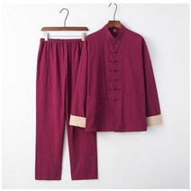 명상복 생활 수련 여성 남자 긴소매 셔츠 바지