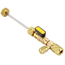 자동 밸브 코어 리무버 설치 도구 SAE 1/4inch 듀얼 크기 HVAC R22 R410A 에어컨 수리, 02 one remover