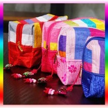 전통누비 파우치x2개(색상랜덤발송) 화장품