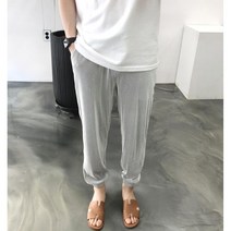여름 남녀공용 플리츠 주름 빅사이즈 조거 팬츠 바지