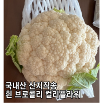 [국내산/국산] 산지직송 콜리플라워 컬리플라워 500g 1kg 컬리 콜리 플라워 브로콜리 하얀 하얀브로콜리 생 흰브로콜리 화이트 흰