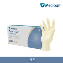 메디컴글러브 라텍스 장갑 요리용 먹방용 의료용 보건용 주방용 장갑 100매 x 2박스(무료배송), L