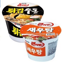 농심 새우탕   튀김우동 컵라면 16컵 세트, 1세트