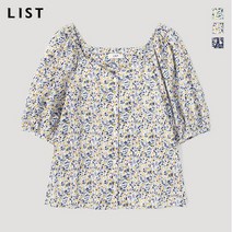 LIST_02 [리스트] 하트넥 플라워 패턴 블라우스_TWWBLM60110_LN