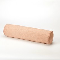솔리드 긴 라운드 출산 베개 코튼 린넨 목 머리 받침 베개침대 의자 자동차 좌석 등받이, 02 15x60cm, 15 pink