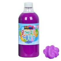 뭉게구름 거품물감 리필 1000ml 낱색 형광보라, M상품선택