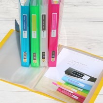 청운그린화일 흔치않은 mini 크기의 A5-40매 Color Chips PP 클리어화일 HB153 렌덤(빠른발송), 1개